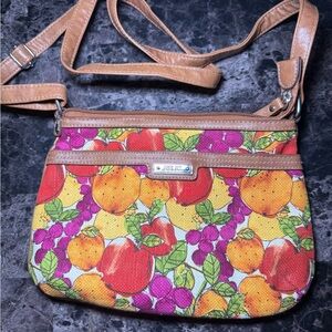 Relic Vibrant Fruit Print Crossbody Bag